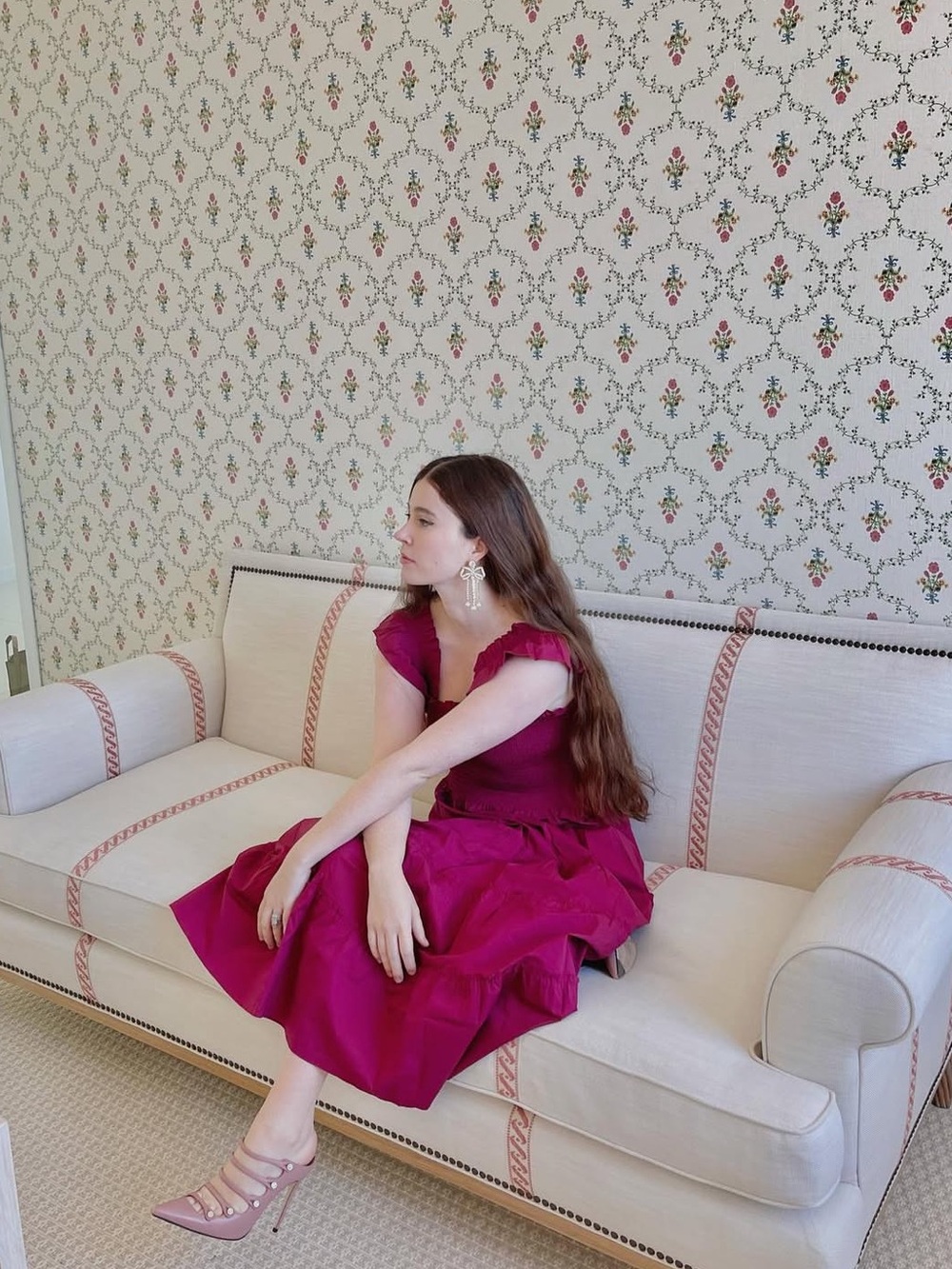 Hill House | Dress | The Ellie Nap Dress in Burgundy Poplin - Picture 12 of 13